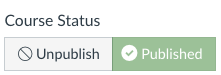 published canvas site status