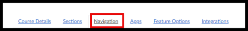 navigation tab